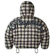 RASPBERRY HILLS PLAID PUFFER JACKET (BRAND NEW)