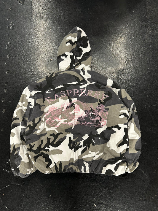 RASPBERRY HILLS DERON CAMO PUFFER JACKET (PRE-OWNED)