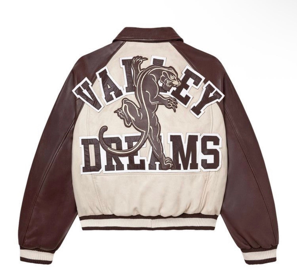 VALE FOREVER WOODBURY BOMBER BROWN/CREAM (BRAND NEW)