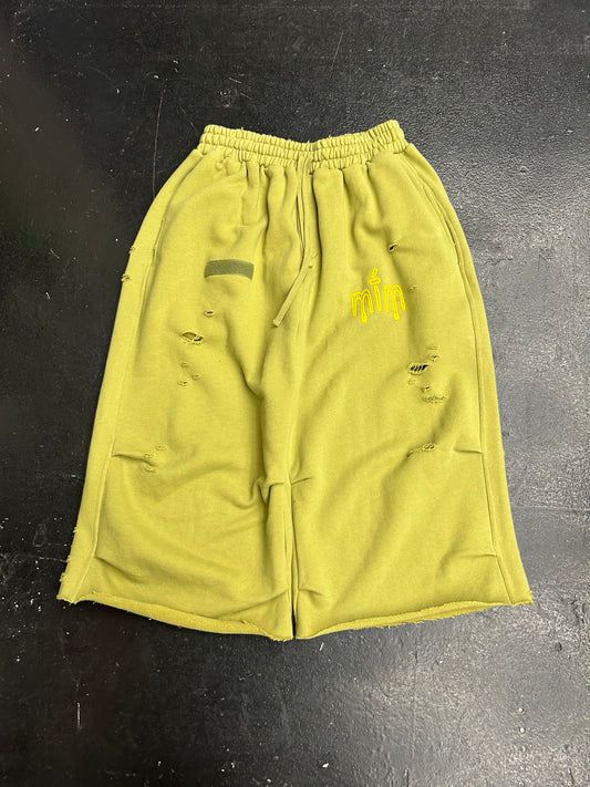 MURD333R FM GREEN SHORTS (BRAND NEW)