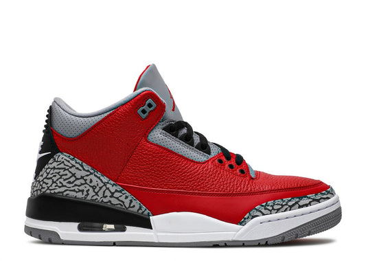 JORDAN 3 UNITE RED (PRE OWNED W/ BOX)