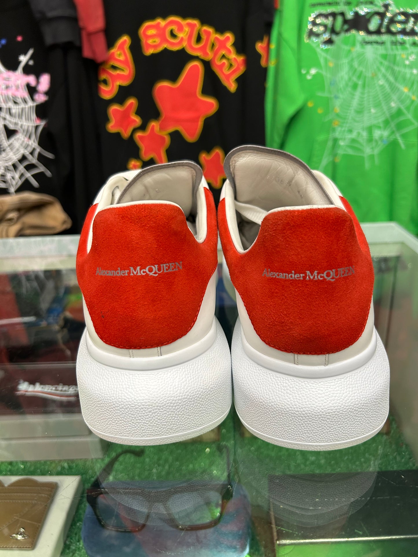 ALEXANDER MCQUEEN “RED” LOWTOP TRAINER (PRE-OWNED W/ BOX)
