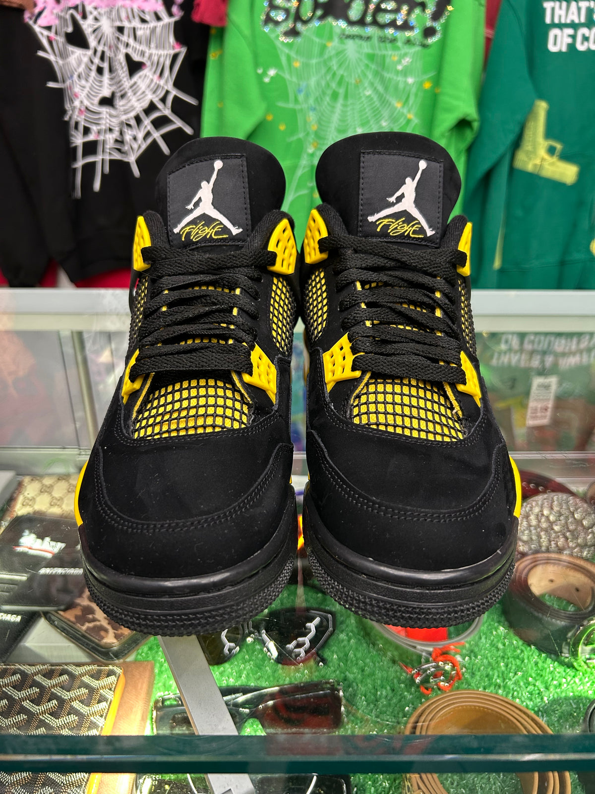 JORDAN 4 YELLOW THUNDER (PRE-OWNED W/ BOX)