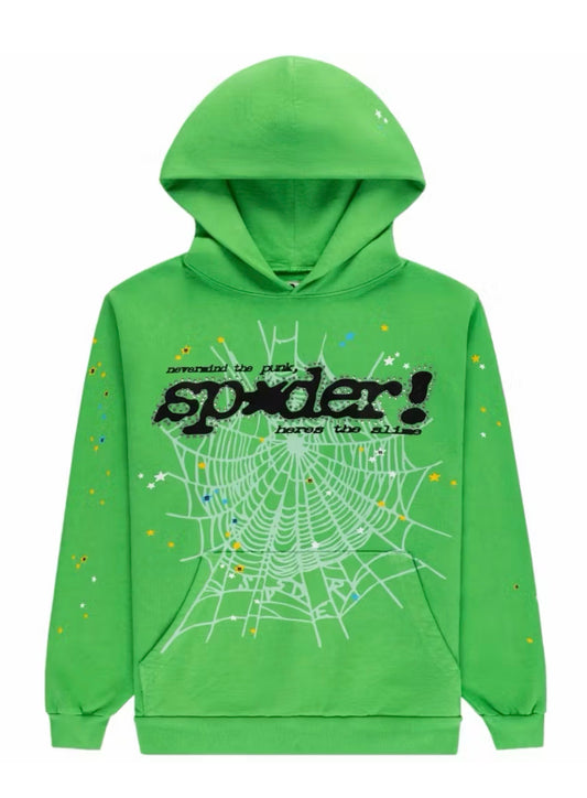 SP5DER RHINESTONE PUNK V2 HOODIE (BRAND NEW)