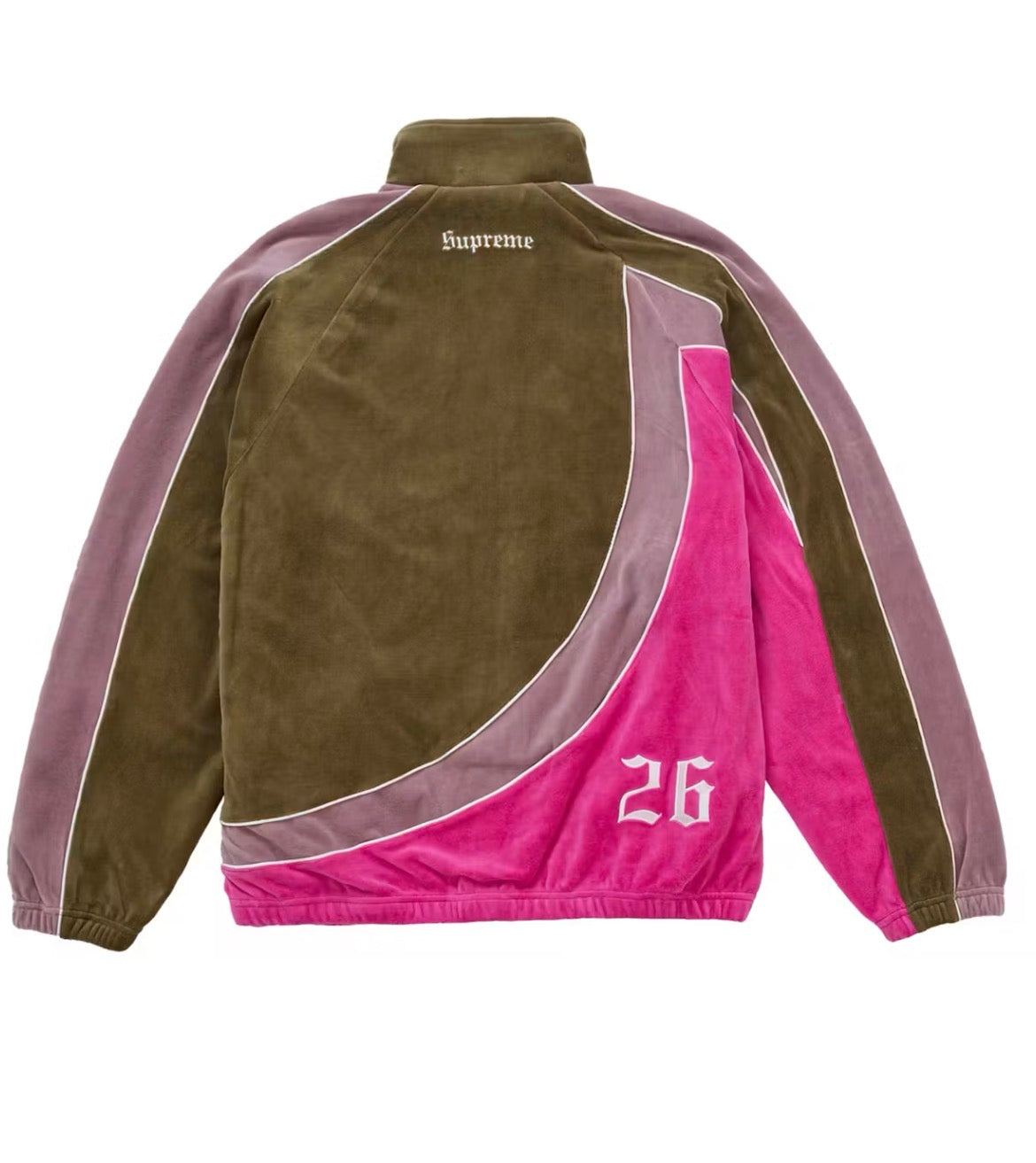 SUPREME UMBRO VELOUR TRACK JACKET “OLIVE”