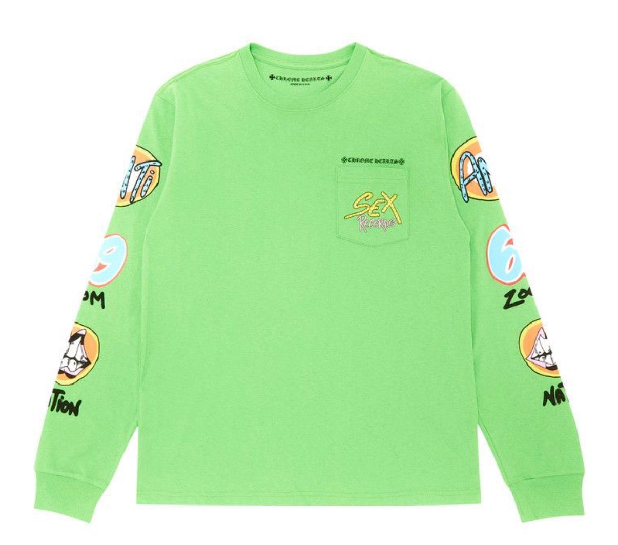 CHROME HEARTS MATTY BOY SEX RECORDS LONG SLEEVE (PRE-OWNED)