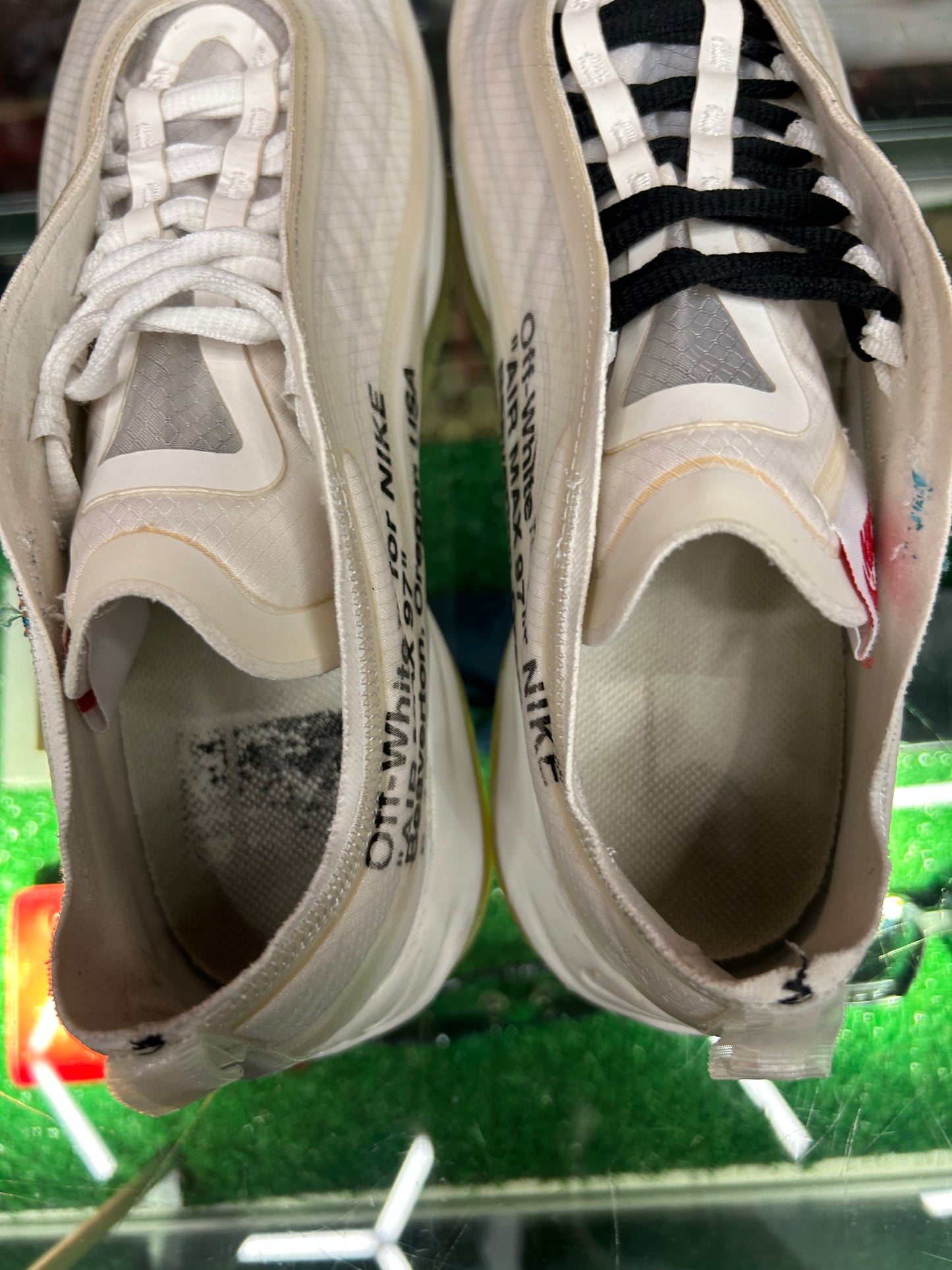 OFF-WHITE NIKE AIR MAX 97S  (PRE-OWED / WITH BOX)
