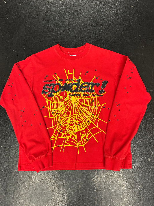 SP5DER PUNK V2 LONG SLEEVE “RED” (PRE-OWNED)