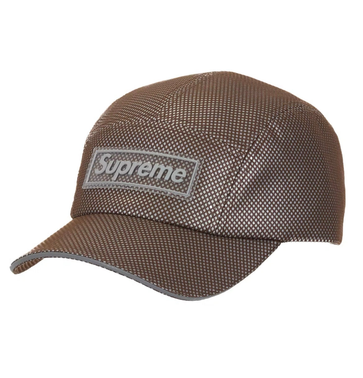 SUPREME METALLIC MESH CAMP CAP “BROWN” (BRAND NEW)