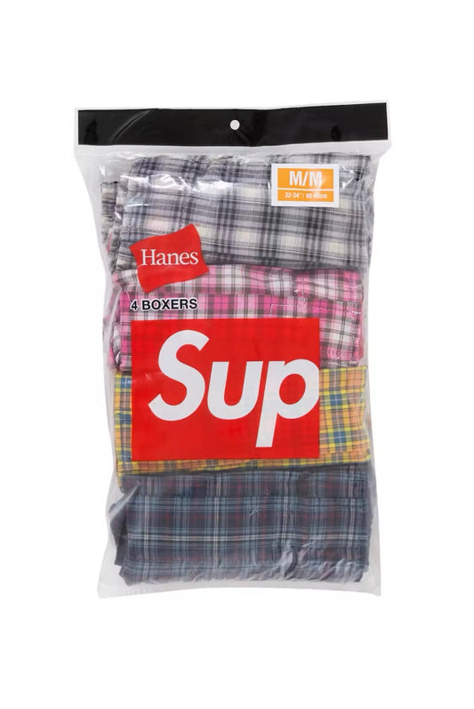 SUPREME HANES PLAID BOXERS (BRAND NEW)