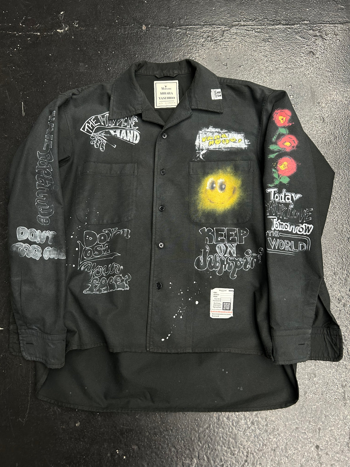 MAISON MIHARA YASUHIRO DISTRESSED DRESS SHIRT (PRE-OWNED)