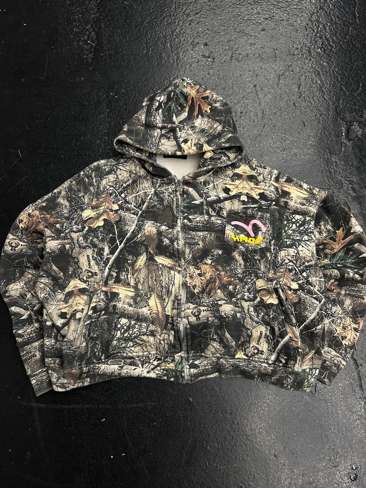 HMDD CAMO POCKET ZIP UP HOODIE (PRE-OWNED)