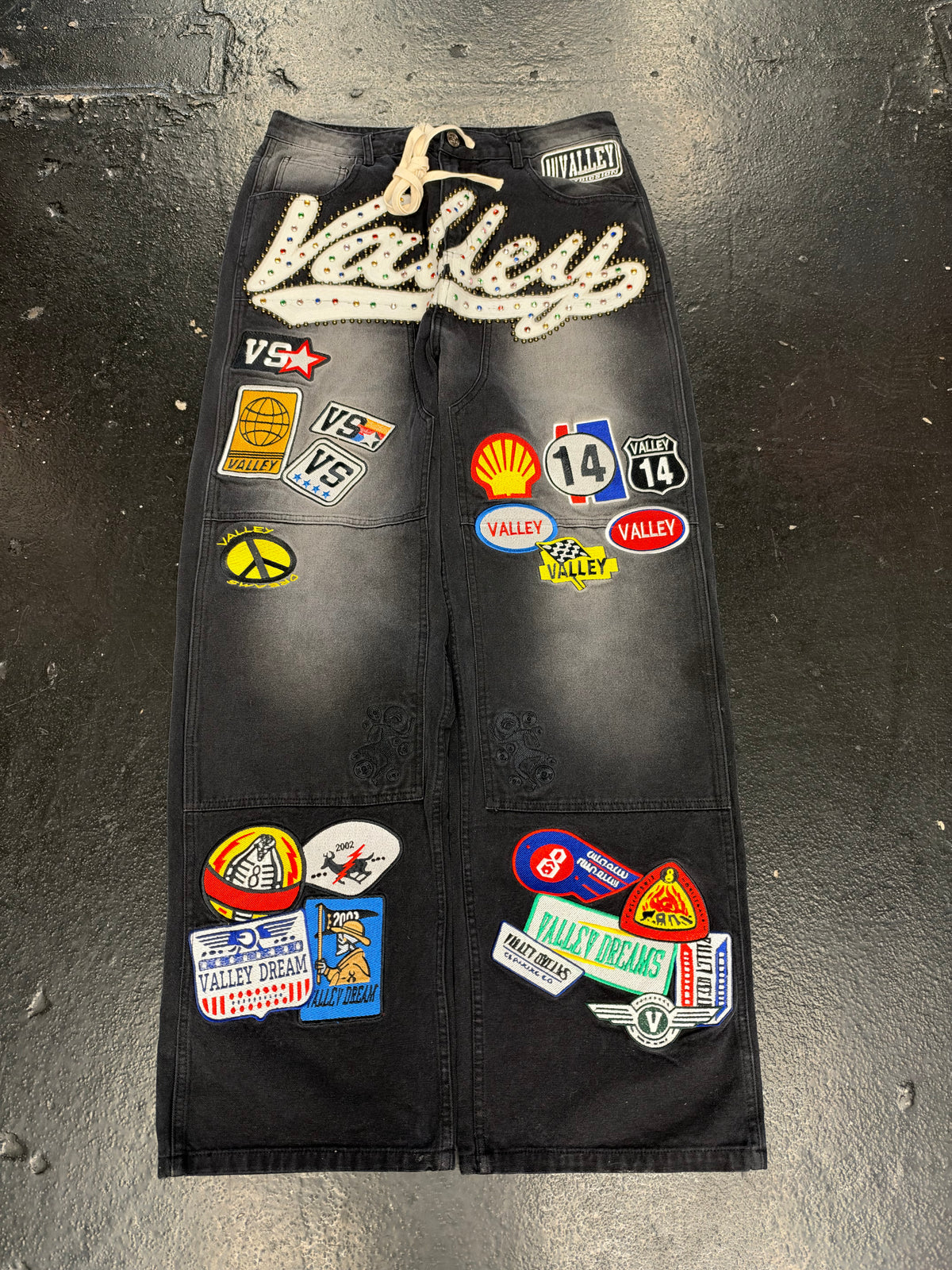 VALE FOREVER 1980s PAINTERS PANTS “BLACK” (BRAND NEW)