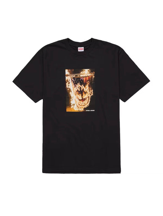 SUPREME SPITFIRE FLAG TEE BLACK