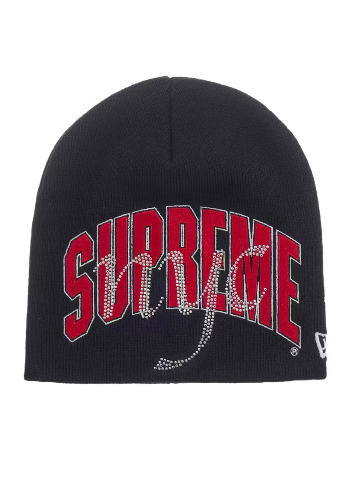 SUPREME NEW ERA RHINESTONE BLUE BEANIE SS26 (BRAND NEW)