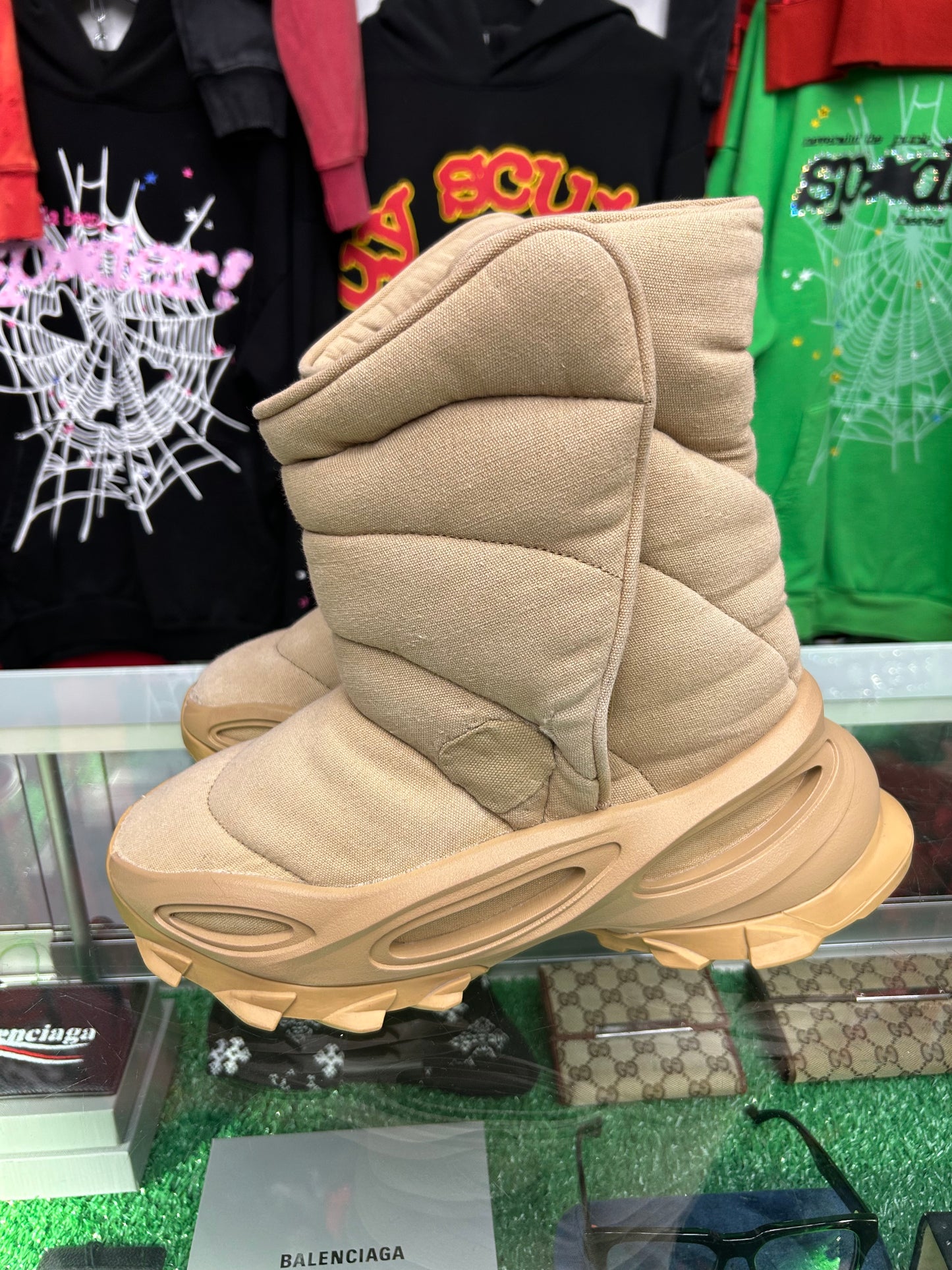 YEEZY ADIDAS NSLTD BOOT KHAKI “REPAIRED” (PRE-OWNED NO BOX)