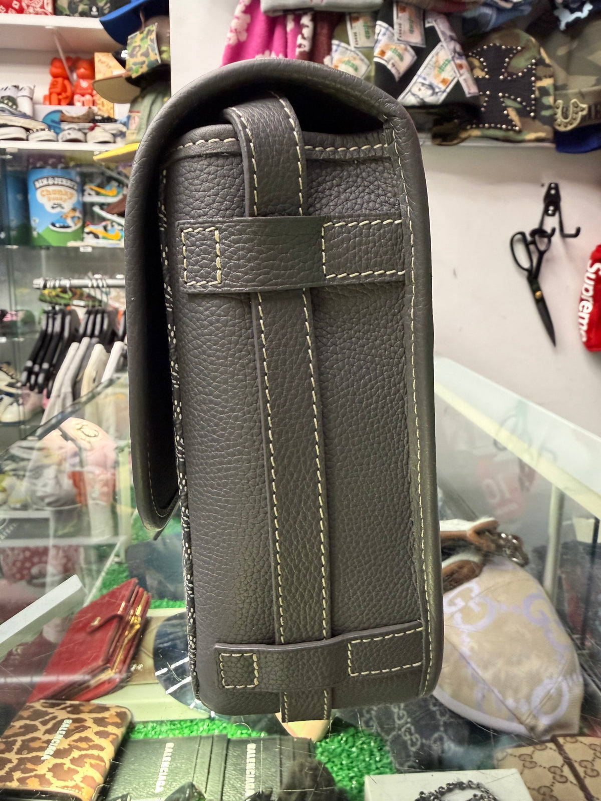 GOYARD GREY BELVEDERE MM (PRE-OWNED)