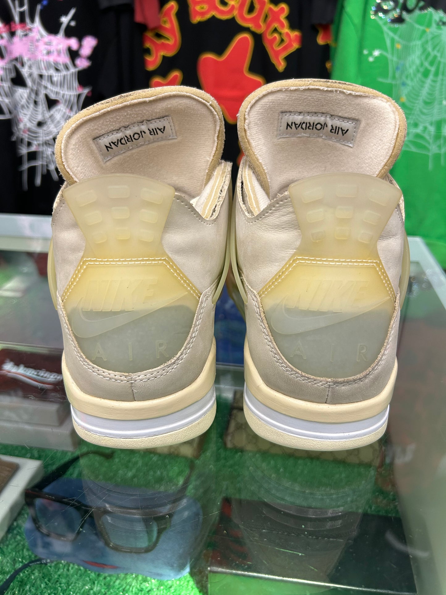 OFF-WHITE NIKE JORDAN 4 SAIL (PRE-OWNED / WITH BOX)