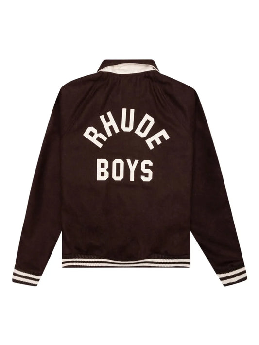 RHUDE BOYS SIGNATURE BOMBER JACKET “BROWN” (VNDS)