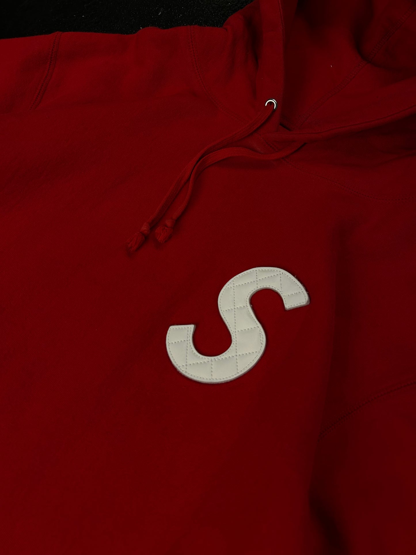 SUPREME QUILTED S HOODIE  (PRE OWNED)