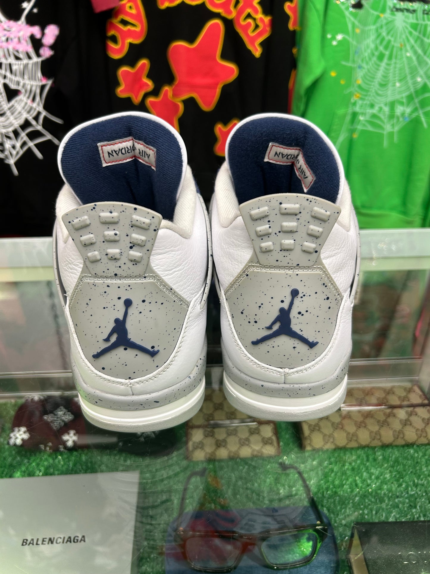JORDAN 4 RETRO MIDNIGHT NAVY (PRE-OWNED W/ BOX)
