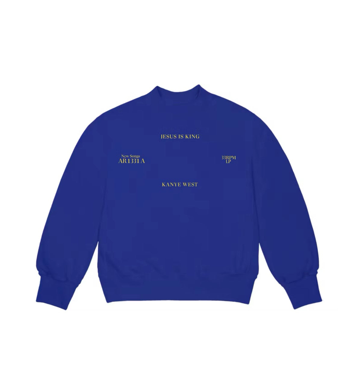 KANYE WEST JESUS IS KING VINYL CREWNECK (BRAND NEW)