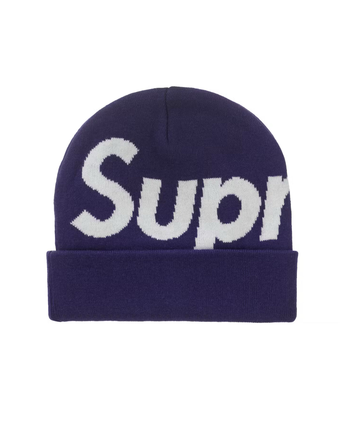 SUPREME BIG LOGO PURPLE  BEANIE (BRAND NEW)