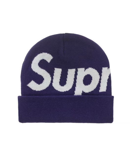 SUPREME BIG LOGO PURPLE  BEANIE (BRAND NEW)