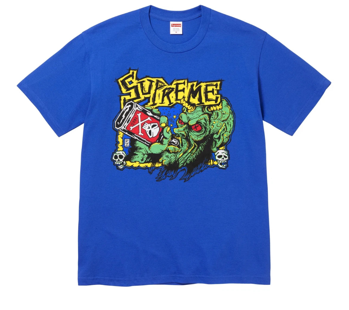 SUPREME ROB ZOMBIE BLOWOUT BLUE TEE (BRAND NEW)