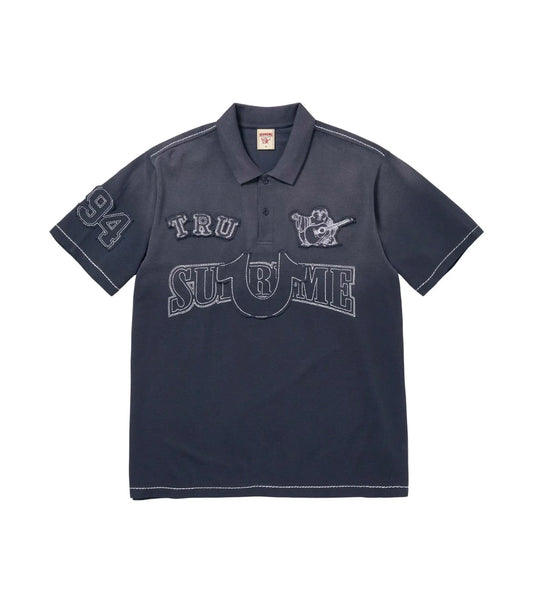 SUPREME X TRUE RELIGION APPLIQUÉ POLO “NAVY” (BRAND NEW)