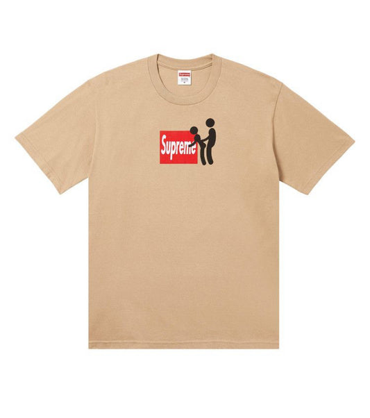SUPREME KHAKI STICKER IT TEE (BRAND NEW)