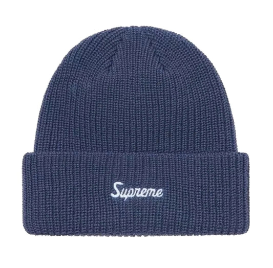 SUPREME LOOSE GAUGE NAVY BEANIE (BRAND NEW)