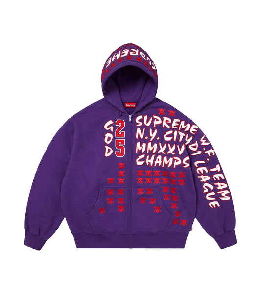 SUPREME LEAGUE CHAMPS PURPLE ZIP UP (PRE-OWNED)