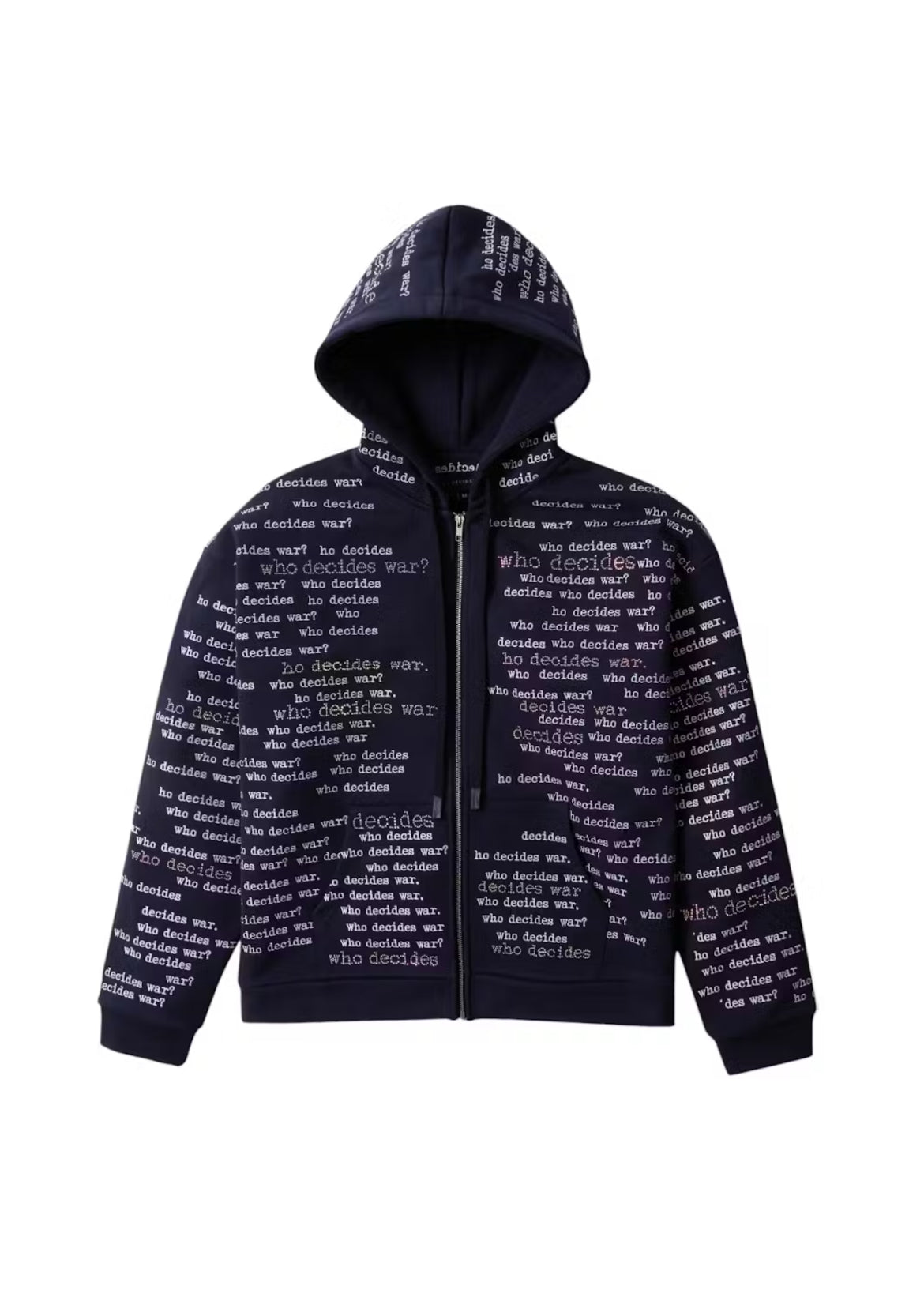 WHO DECIDES WAR POLITICS AS USUAL HOODIE (VNDS)