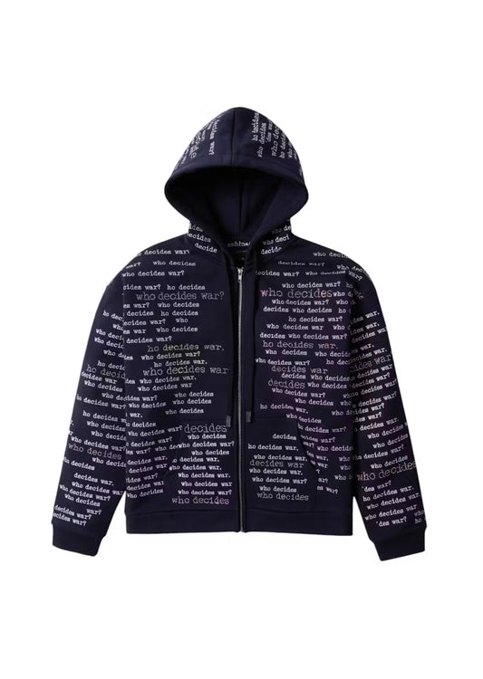 WHO DECIDES WAR POLITICS AS USUAL HOODIE (VNDS)