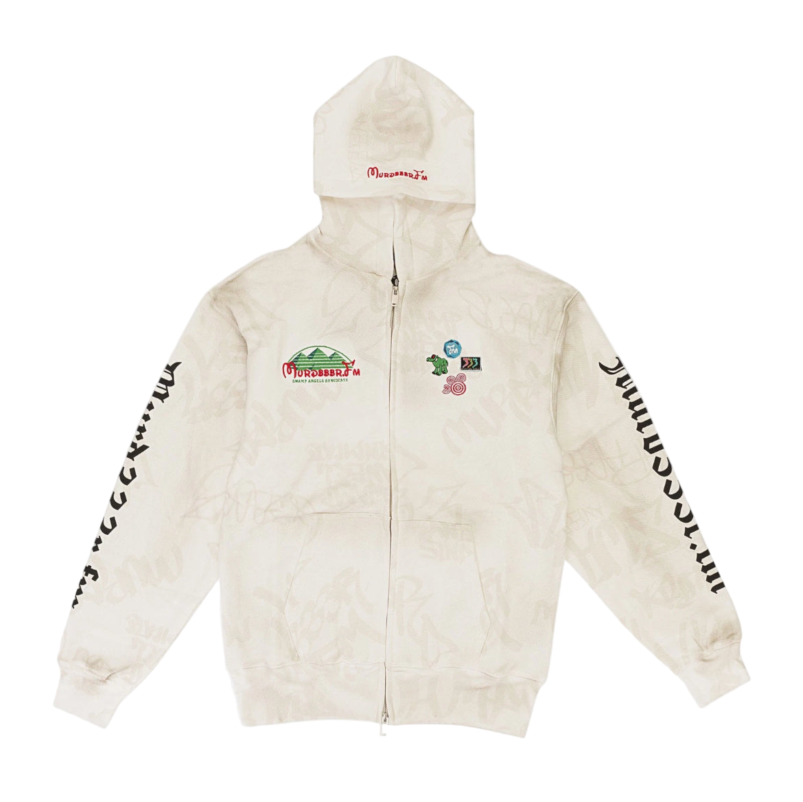 MURD333R FM DISNEY SWAMP WHITE ZIP UP (BRAND NEW)