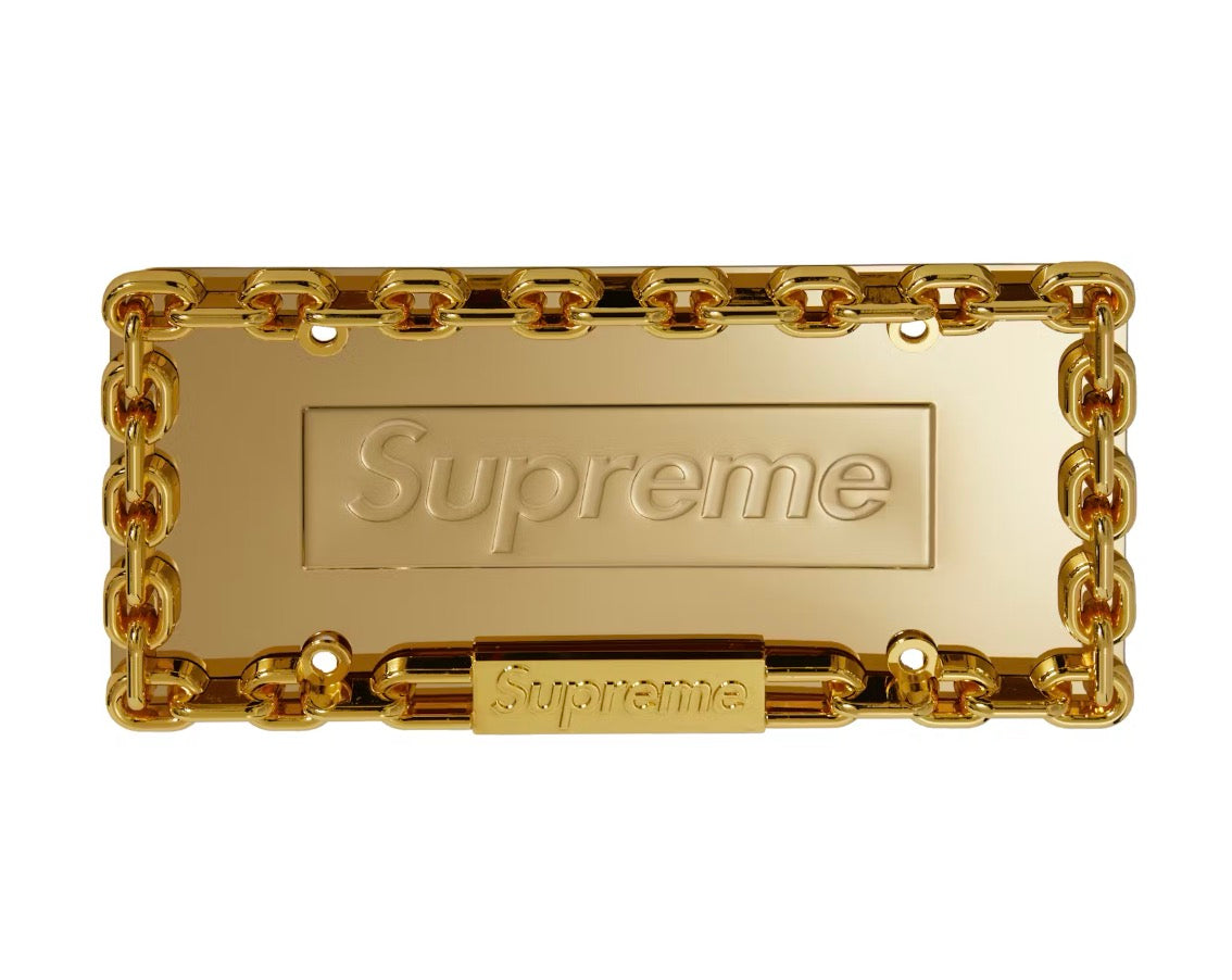 SUPREME CHAIN LICENSE PLATE FRAME (BRAND NEW)