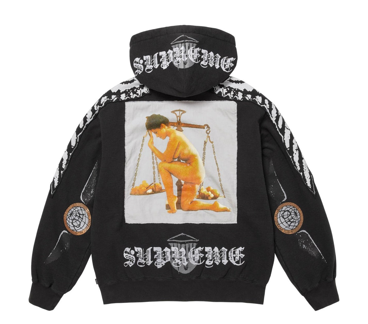 SUPREME WINGS UP HOODED ZIP UP SWEATSHIRT (BRAND NEW)