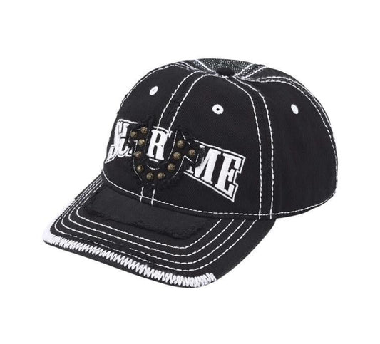 SUPREME X TRUE RELIGION BLACK MESH BACK 6 PANEL HAT (BRAND NEW)