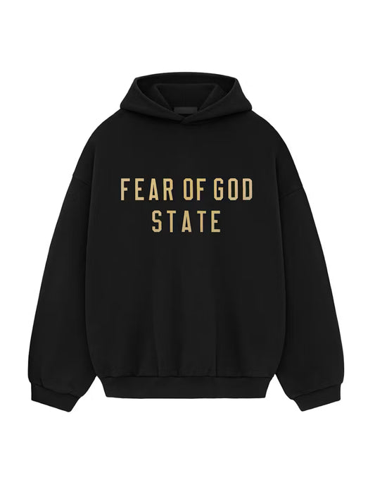 ESSENTIALS FEAR OF GOD STATE BLACK HOODIE (BRAND NEW)