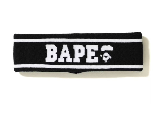 BAPE STRIPED BLACK HEADBAND