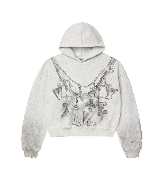 VALE FOREVER BIG CHAIN HOODIE DIRTY HEATHER (BRAND NEW)
