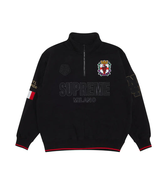 SUPREME MILANO HALF ZIP PULLOVER “BLACK” (VNDS)