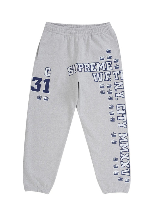 SUPREME LEAGUE CHAMPS GREY SWEATPANTS (BRAND NEW)