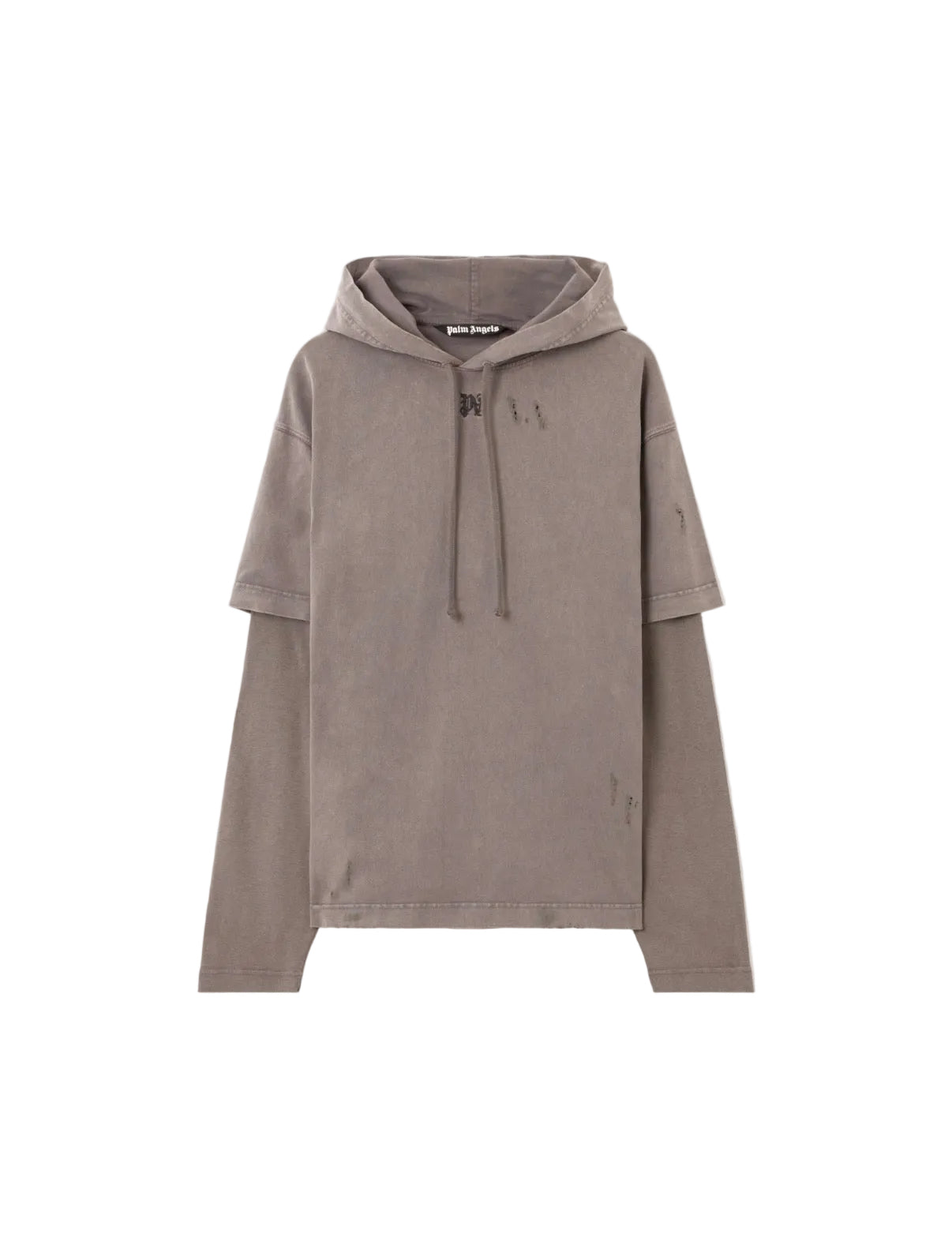 PALM ANGELS MONOGRAM DISTRESSED HOODIE (BRAND NEW)
