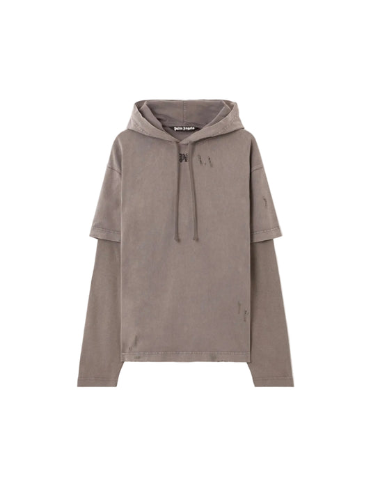 PALM ANGELS MONOGRAM DISTRESSED HOODIE (BRAND NEW)