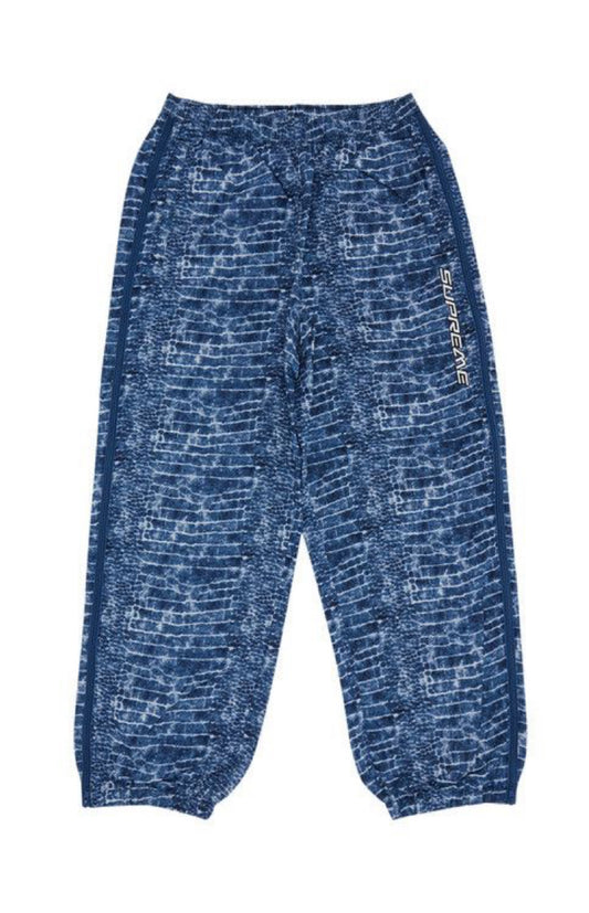 SUPREME WARM UP BLUE CROCODILE TRACK PANTS (BRAND NEW)