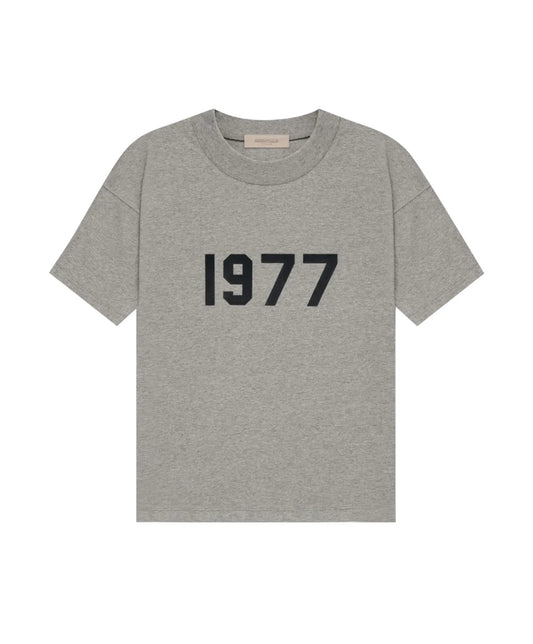 ESSENTIALS 1977 LOGO HEATHER GREY TEE (BRAND NEW)