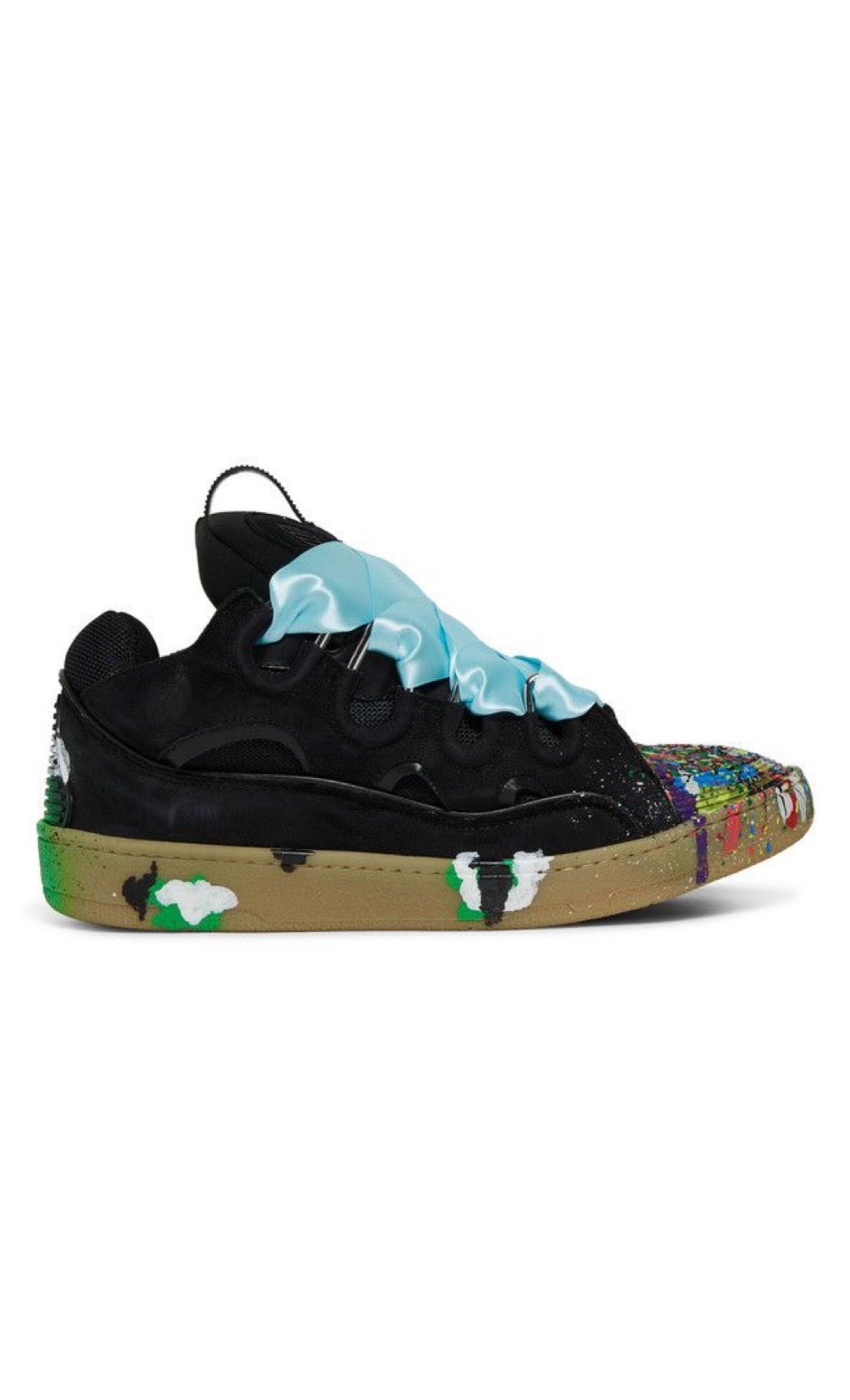 GALLERY DEPT X LANVIN CURB SNEAKERS PAINT DRIP (PRE-OWNED W/BOX)