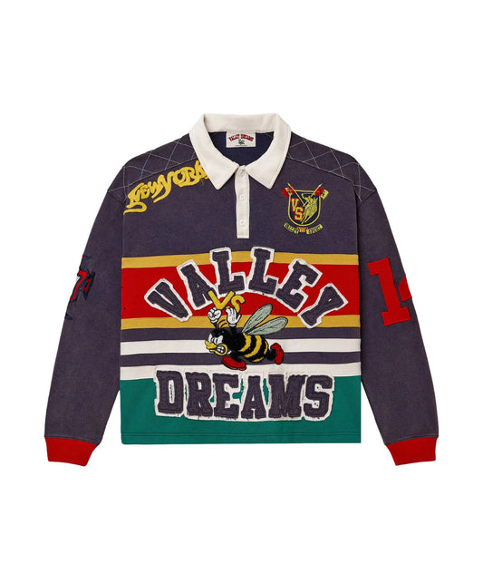 VALE VALLEY SPORTS MULTI COLORED POLO LONG SLEEVE (BRAND NEW)